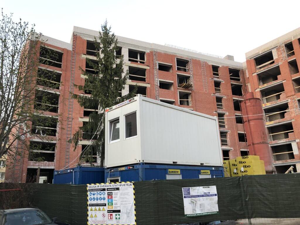 Sapiegų 19 (L. Sapiegos g. 19) - Multi apartment - construction photos