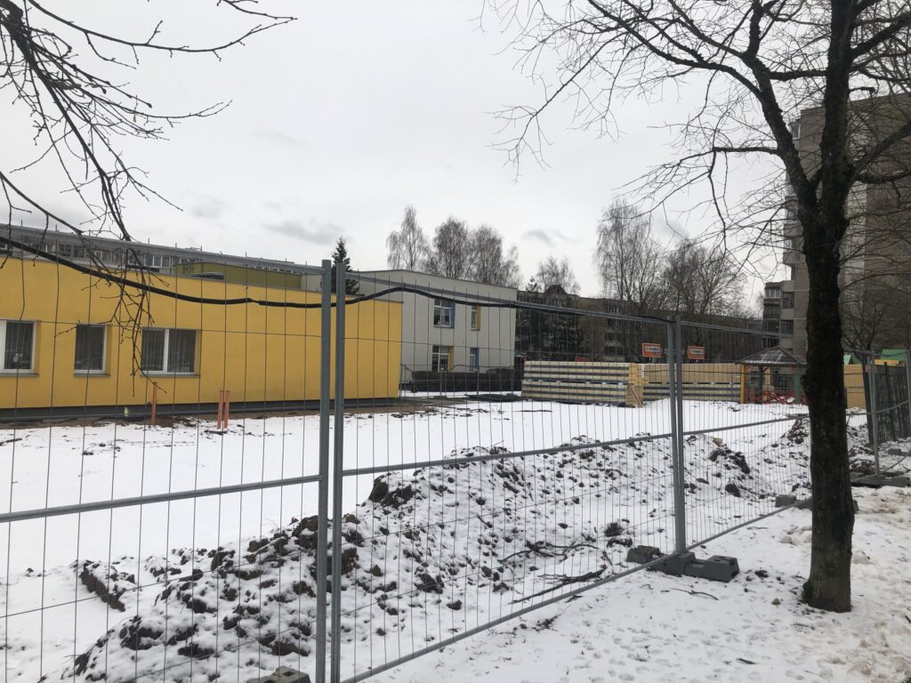 Vilijos darželio sporto salė (Taikos g. 15) - Sports arena - construction photos