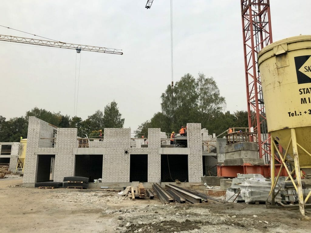 Klevų namai (Partizanų g. 34) - Multi apartment - construction photos