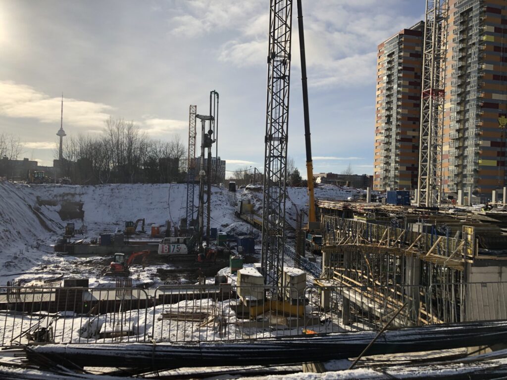 Skylum 2 etapas (Viršilų g. 6) - Multi apartment - construction photos