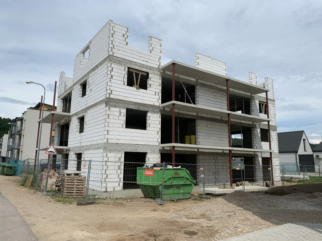 Lampėdžio takas 1 etapas (Įkalnės aklg.) - Multi apartment - construction photos