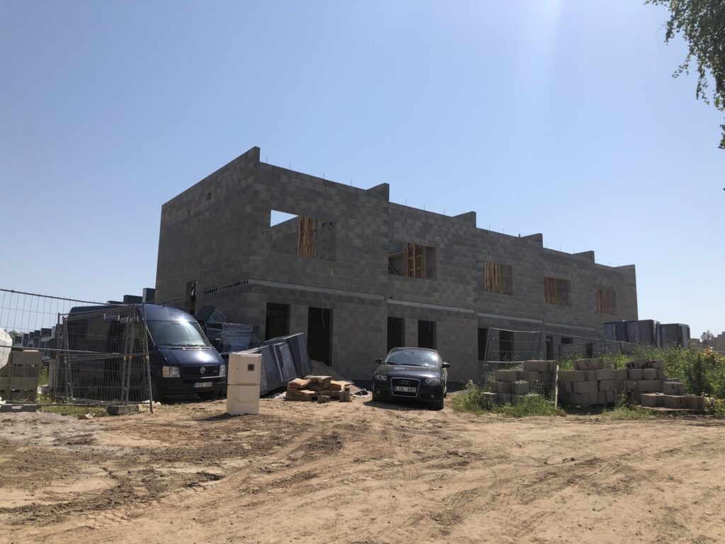 Dituvos kvartalas 6 etapas (Vorupės g. 33, 35) - Rindu mājas - būvdarbu attēli