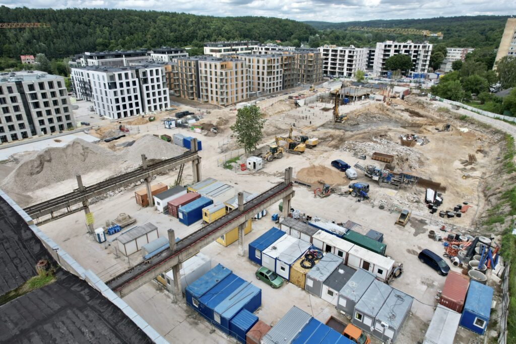 Vilnelės skverai 2 etapas (Manufaktūrų g. 7) - Multi apartment - construction photos