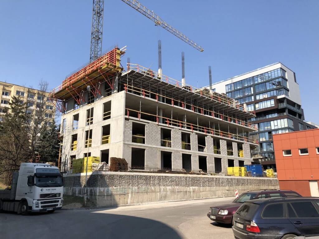 Žvėryno vakarai (Saltoniškių g. 44) - Multi apartment - construction photos