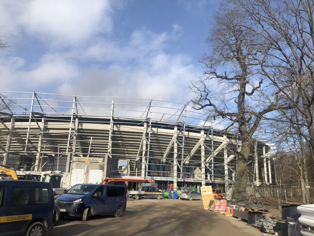Dariaus ir Girėno stadionas (Perkūno al. 5) - Sports arena - construction photos