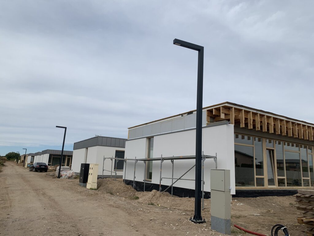 Saulėtekių terasos (Saulėtekių g. 1, 3, 5, 7, 9, 11, 13, 15) - Private house community - construction photos