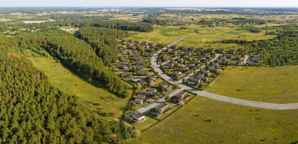 Miško panorama (Onuškio g.) - Maatükid - visuaalne