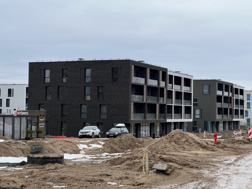 Vyšnios 1 etapas (Karaliaučiaus g. 25, 27) - Multi apartment - construction photos