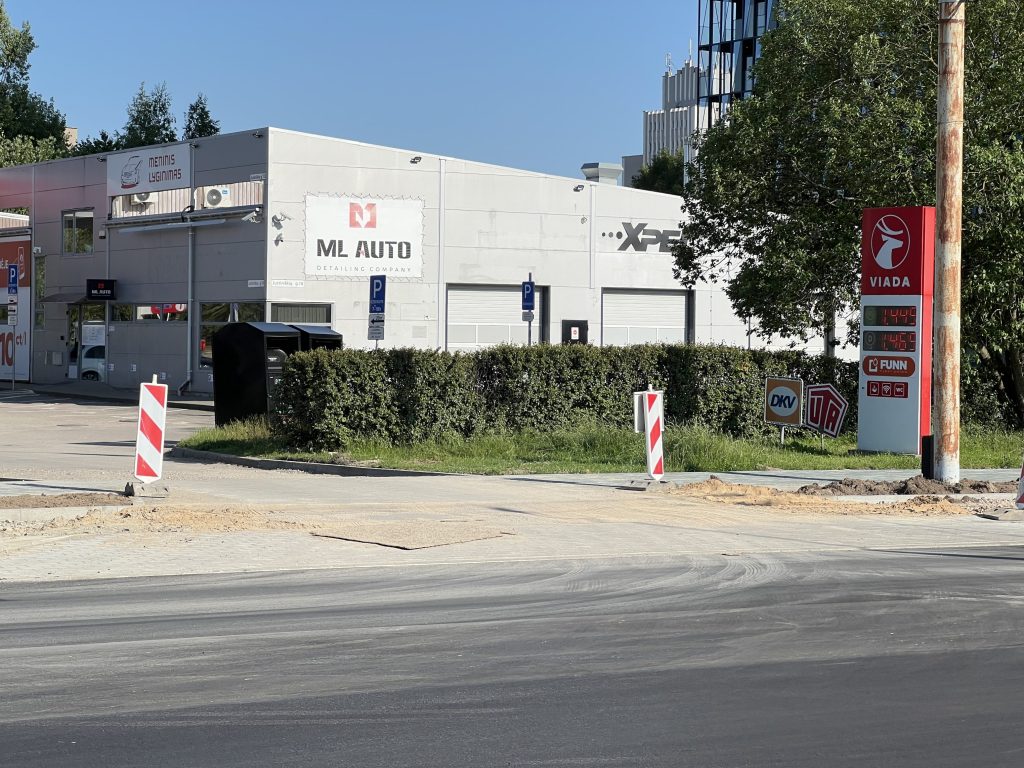 Viršilų g. nuo V. Lingio g. iki Justiniškių g. (Viršilų g.) - Bike path, Street - construction photos