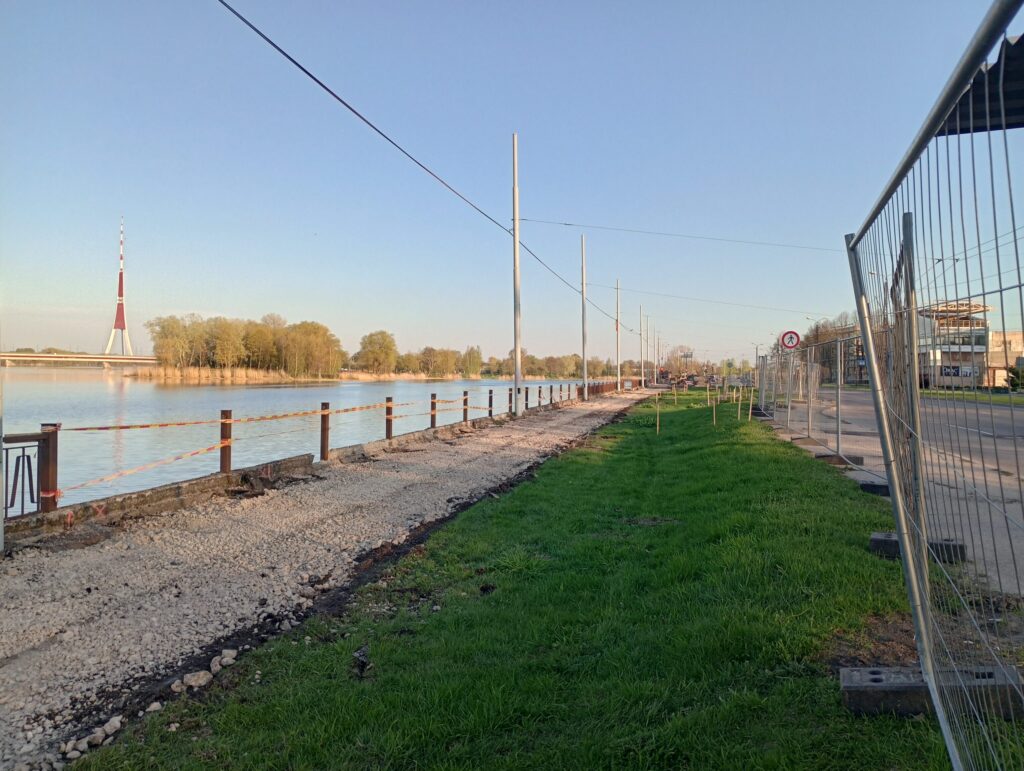 Mūkusalas ielas krasta promenāde (Mūkusalas iela) - Bike path, Waterside - construction photos