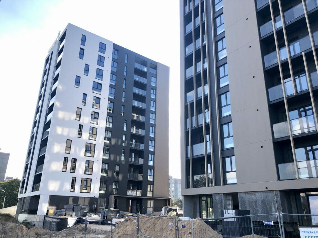 Viršuliškių stogai (Viršuliškių g. 38) - Multi apartment - construction photos