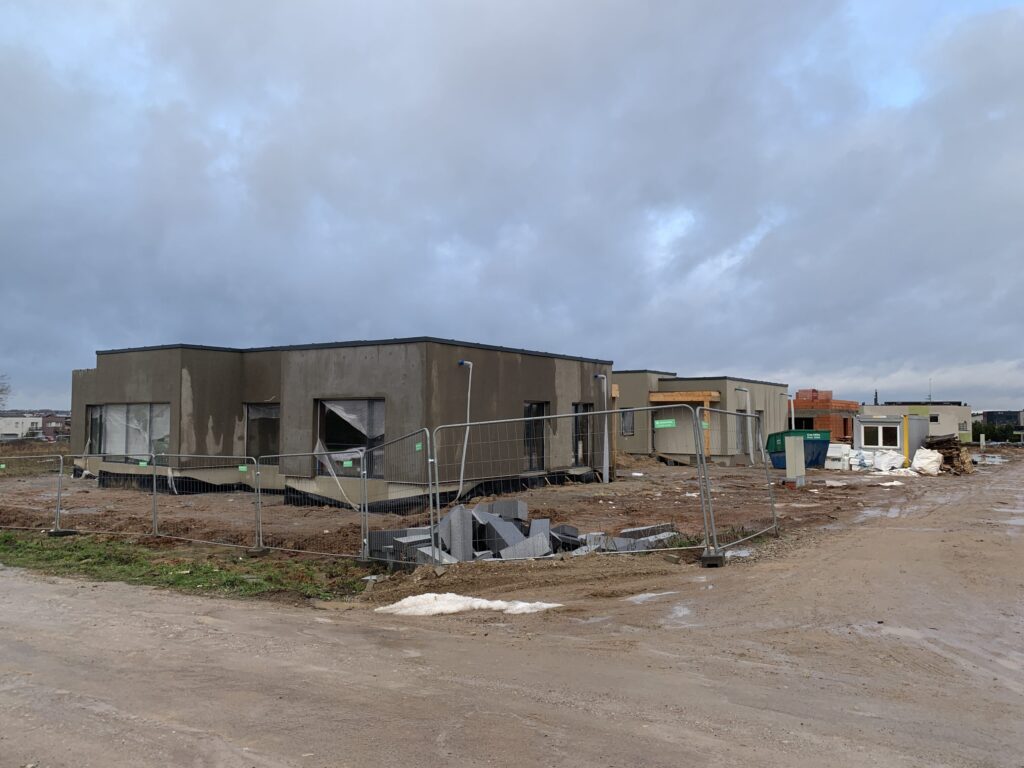 Riedulių namai (Riedulių g. 2, 4, 6, 8, 10) - Row housing - construction photos