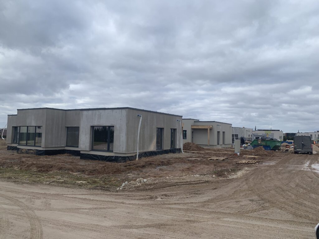 Riedulių namai (Riedulių g. 2, 4, 6, 8, 10) - Row housing - construction photos