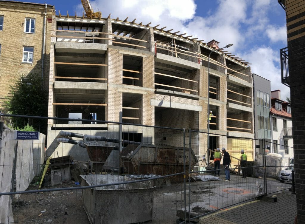 Lietuvos draudimo administracinis B10 (J. Basanavičiaus g. 10) - Multi apartment, Office center - construction photos