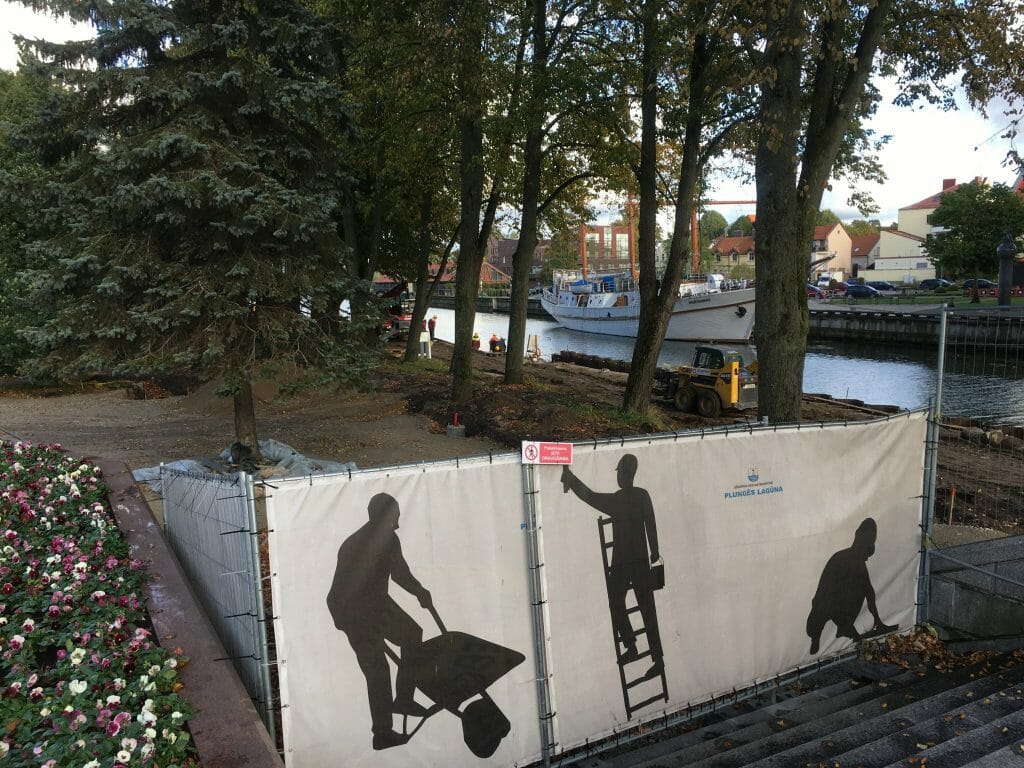 Danės krantinių rekonstrukcija (Danės g.) - Park - construction photos