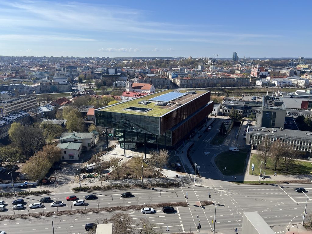 Sąvaržėlė (Konstitucijos pr. 14A) - Office center - construction photos