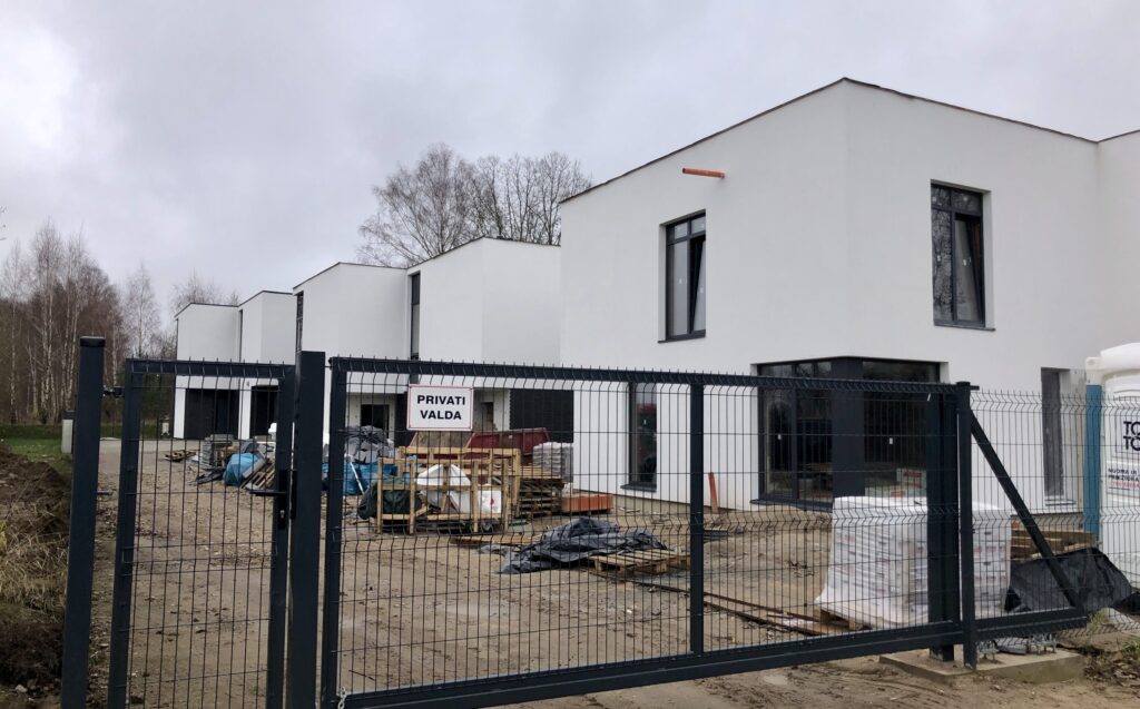 Rokantiškių namai (Rokantiškių g. 4E) - Row housing - construction photos