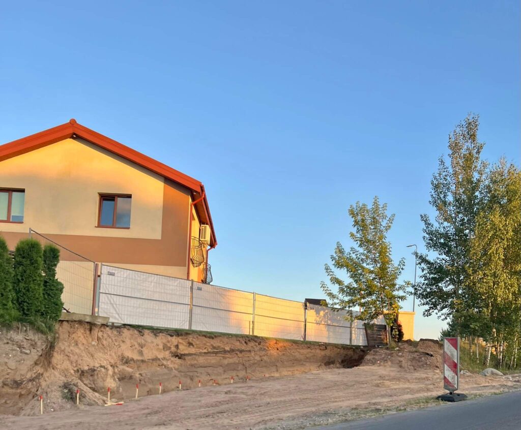 Žaliųjų ežerų g. dviračių takas iki miesto ribos (Žaliųjų ežerų g., Gulbinų g., Europos parko g.) - Bike path - construction photos