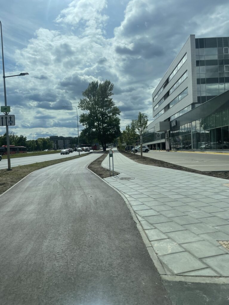 Dviračių tako atkarpa ties Ozo g. 12 (Ozo g.) - Bike path - construction photos