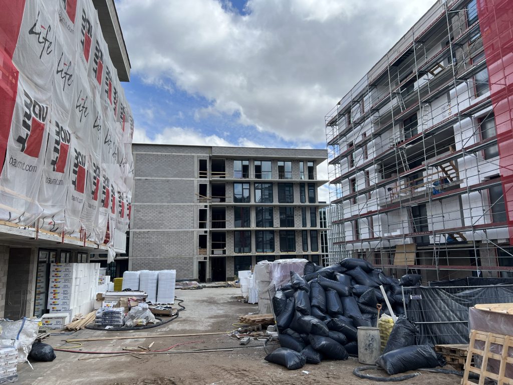 U128 (Ukmergės g. 128) - Daugiabutis - statybų nuotraukos