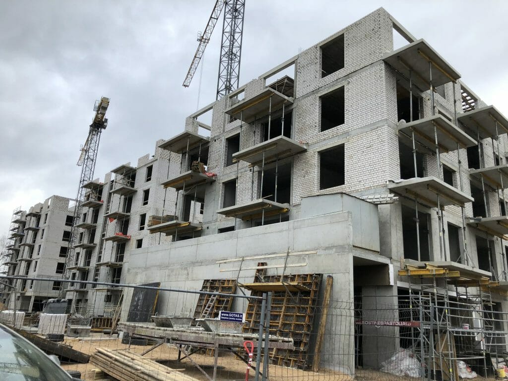 Kernavės aveniu (Kernavės g. 4) - Multi apartment - construction photos