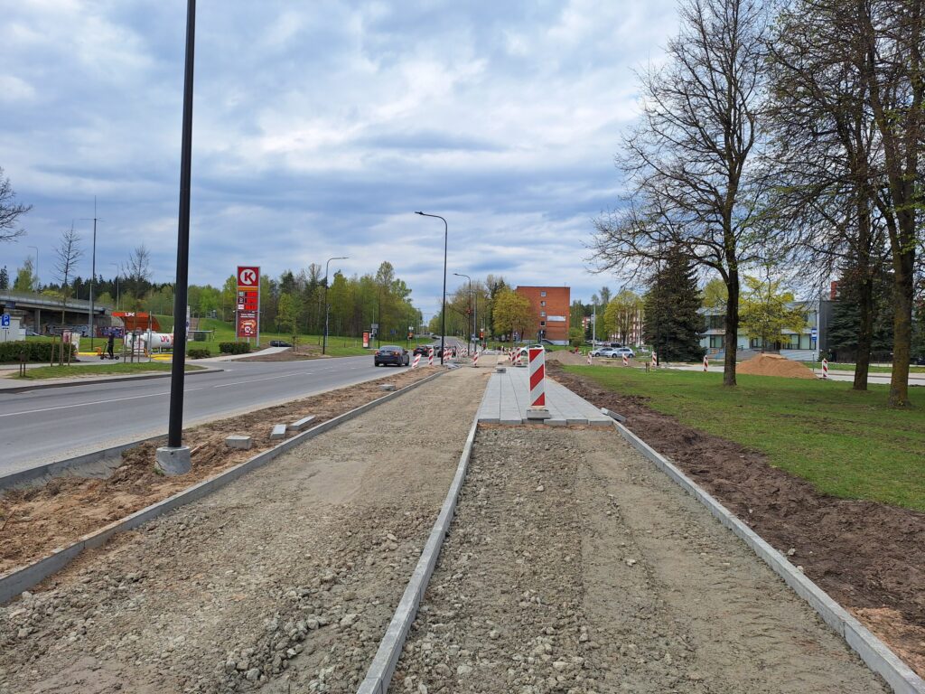 Baltupio g. dviračių takas iki Didlaukio g. (Baltupio g.) - Bike path - construction photos