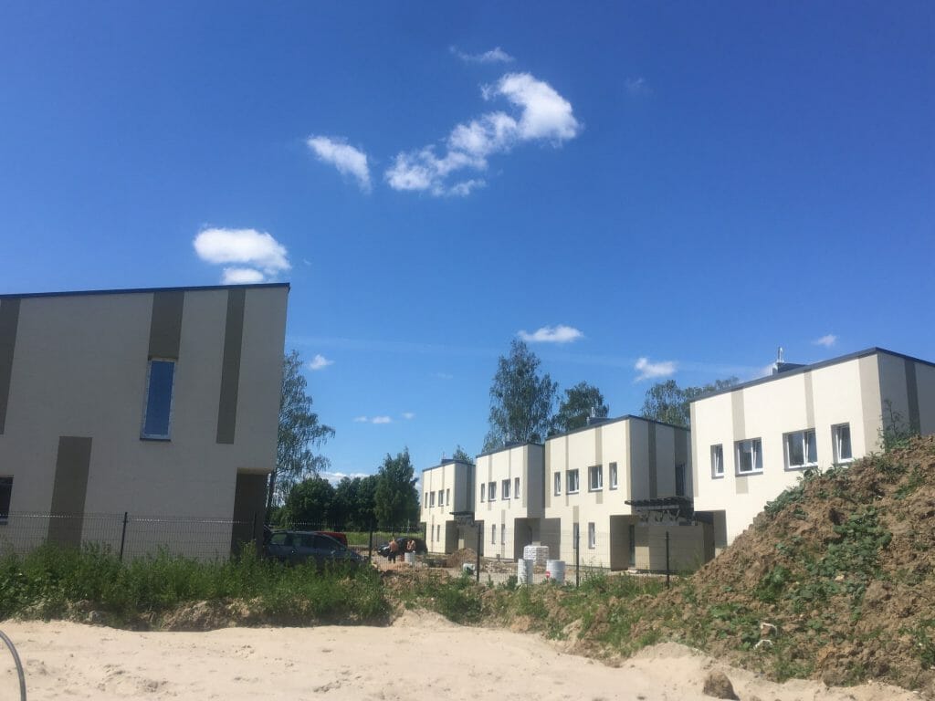 Saulės skg. 1, 2, 5, 6 (Saulės skg. 1, 2, 5, 6) - Row housing - construction photos