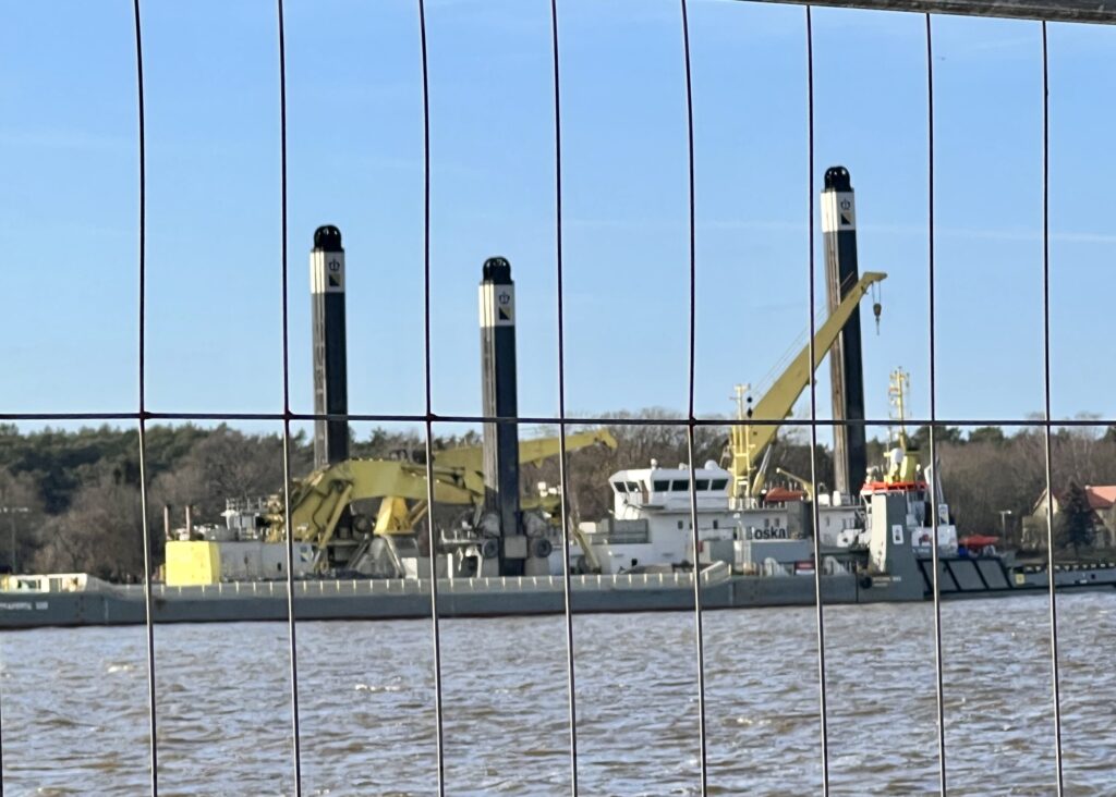 Senosios perkėlos krantinė (Danės g.) - Waterside - construction photos