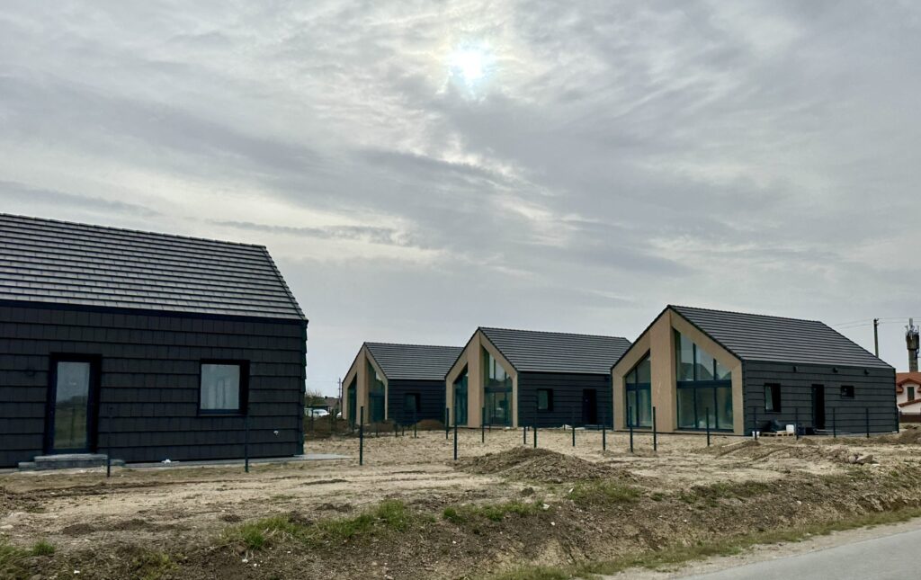 Skandinavų vilos (Ragupės g. 7, 8, 9, 10, 11, 12, 13, 14, 15, 16, 18,  Trušelių k.) - Private house community - construction photos