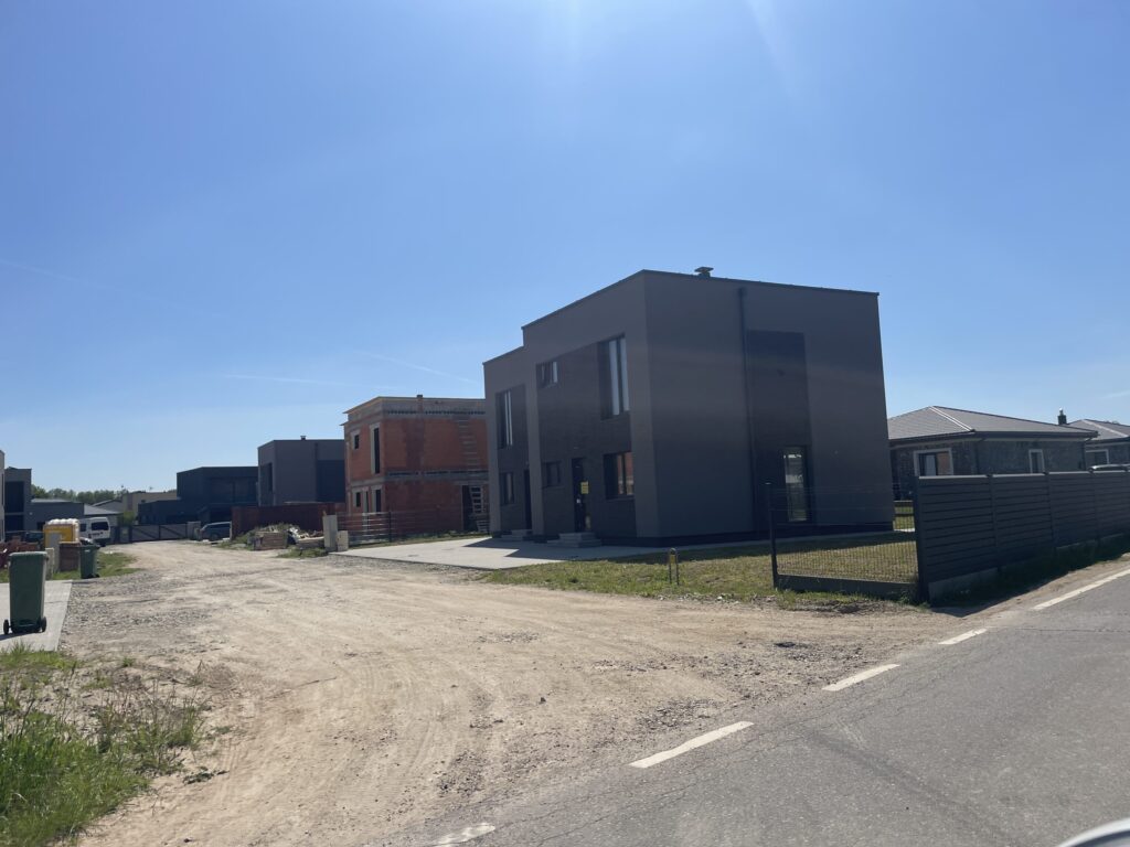 M. ir P. Šalčių g. 45-57 (M. ir P. Šalčių g. 45-57) - Rindu mājas - būvdarbu attēli