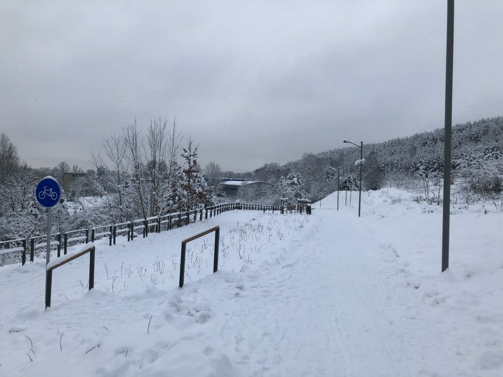 Neries senvagės slėnis (Linkmenų g.) - Bike path, Park - construction photos