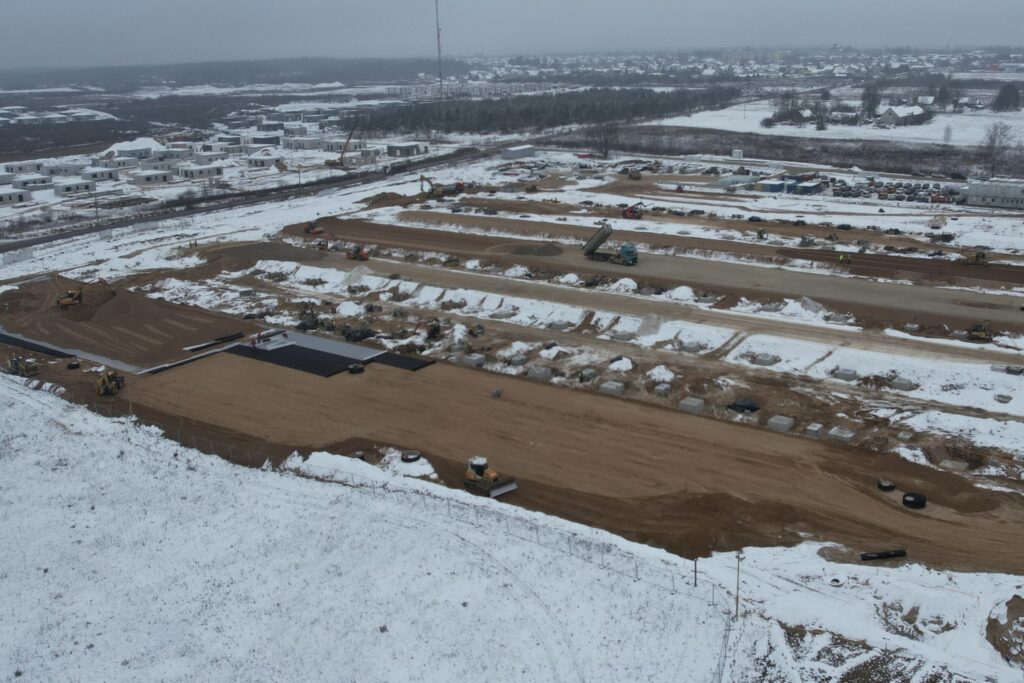 LIDL logistikos centras Jogėliškių g. 1 (Jogėliškių g. 1) - Warehouse / Distribution center - construction photos