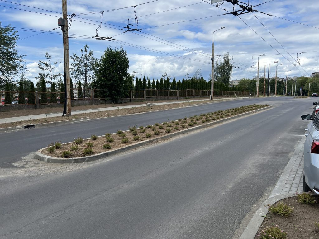 Viršilų g. nuo V. Lingio g. iki Justiniškių g. (Viršilų g.) - Bike path, Street - construction photos