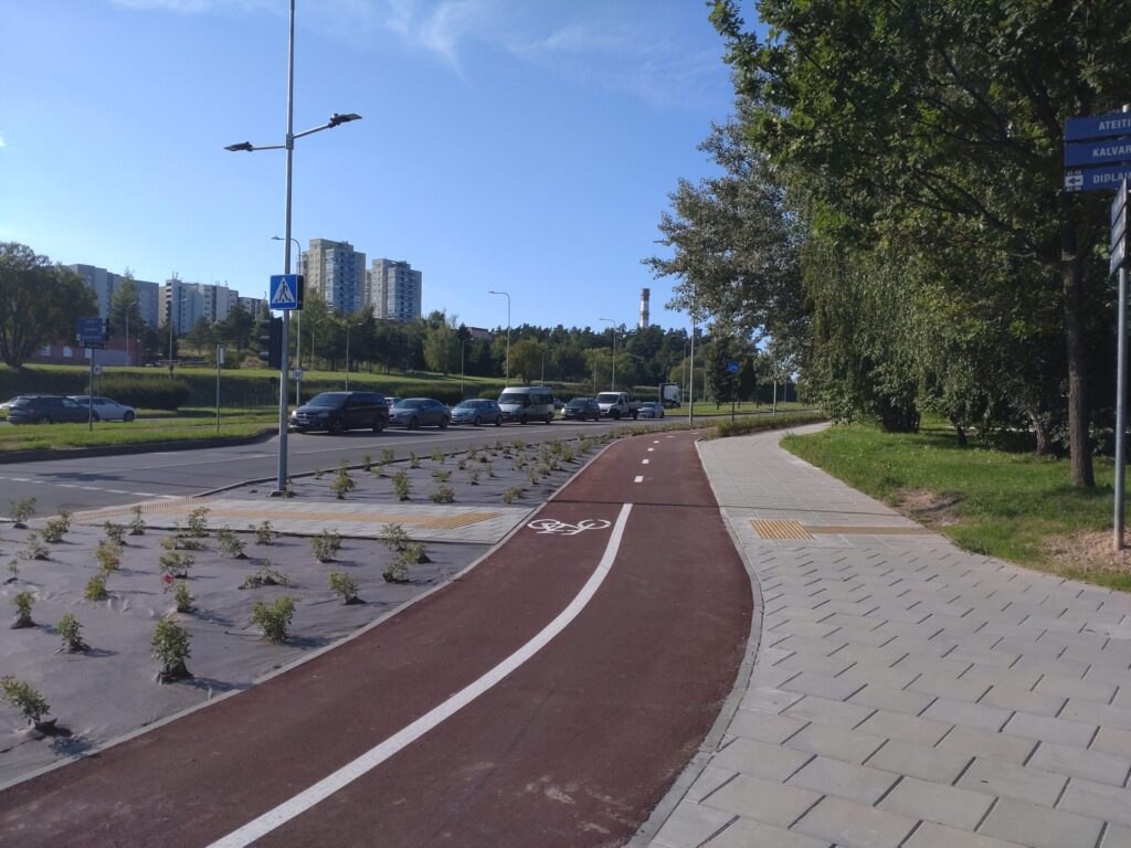Baltupio g. dviračių takas iki Didlaukio g. (Baltupio g.) - Bike path - construction photos