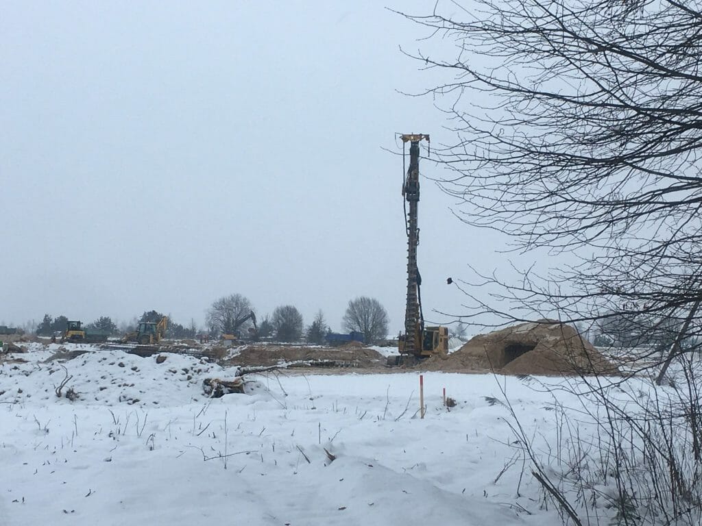 Liepkalnio industrinis parkas 4 etapas (Sodybų g. 30) - Sandėlys / Platinimo centras - statybų nuotraukos
