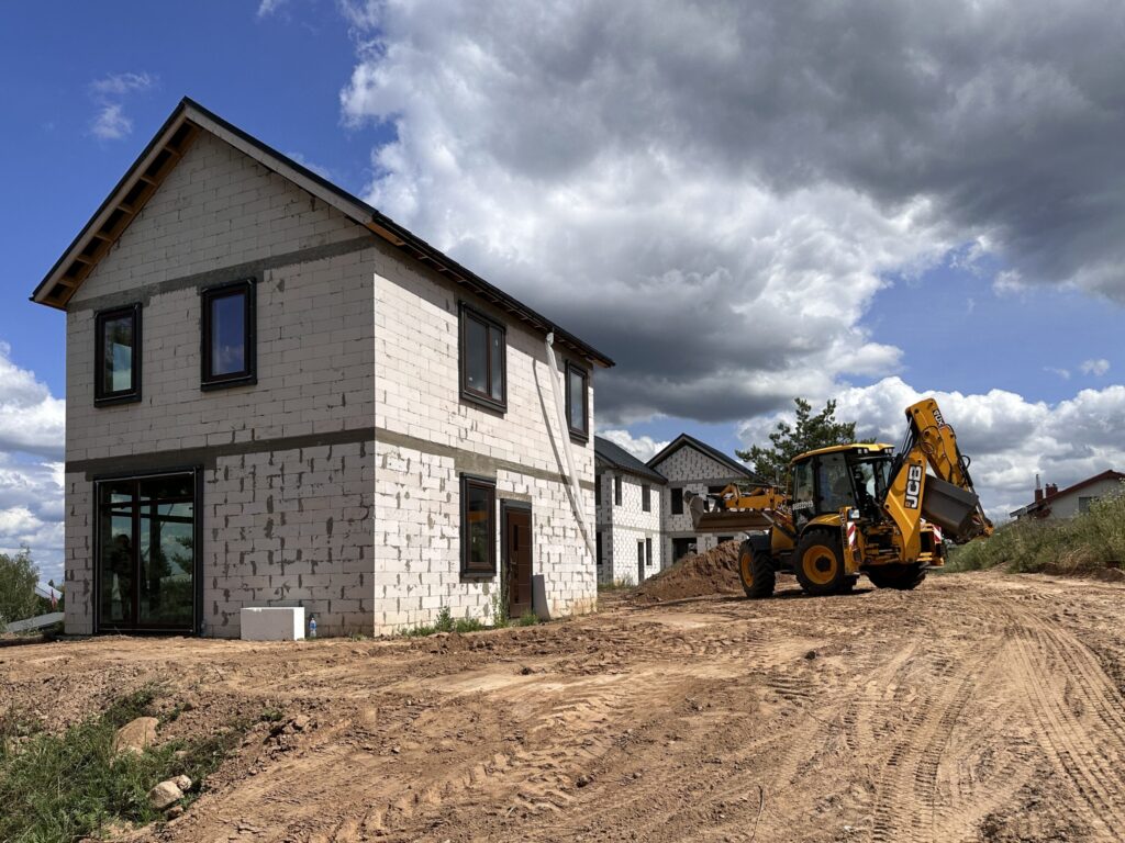 Nakvišų g. 25, 27, 29 (Nakvišų g. 25, 27, 29) - Row housing - construction photos