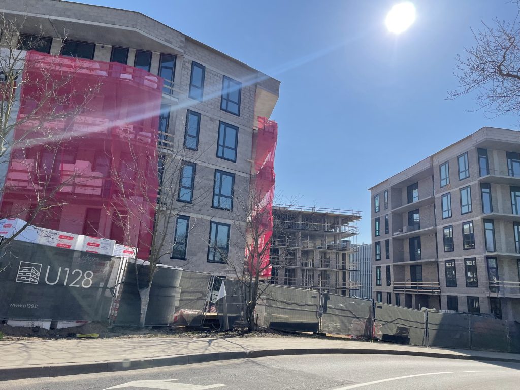 U128 (Ukmergės g. 128) - Daugiabutis - statybų nuotraukos