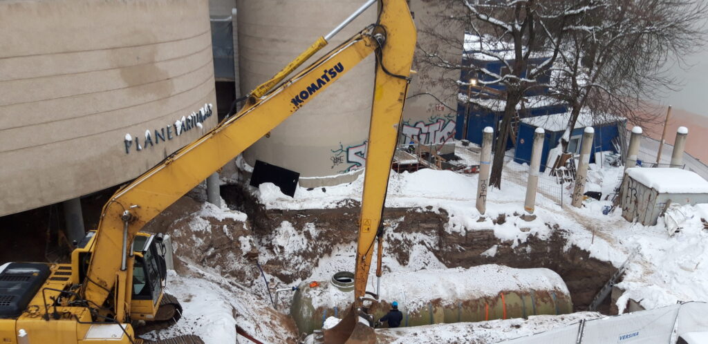 Vilniaus STEAM centras (Konstitucijos pr. 12A) - Primary and secondary education - construction photos