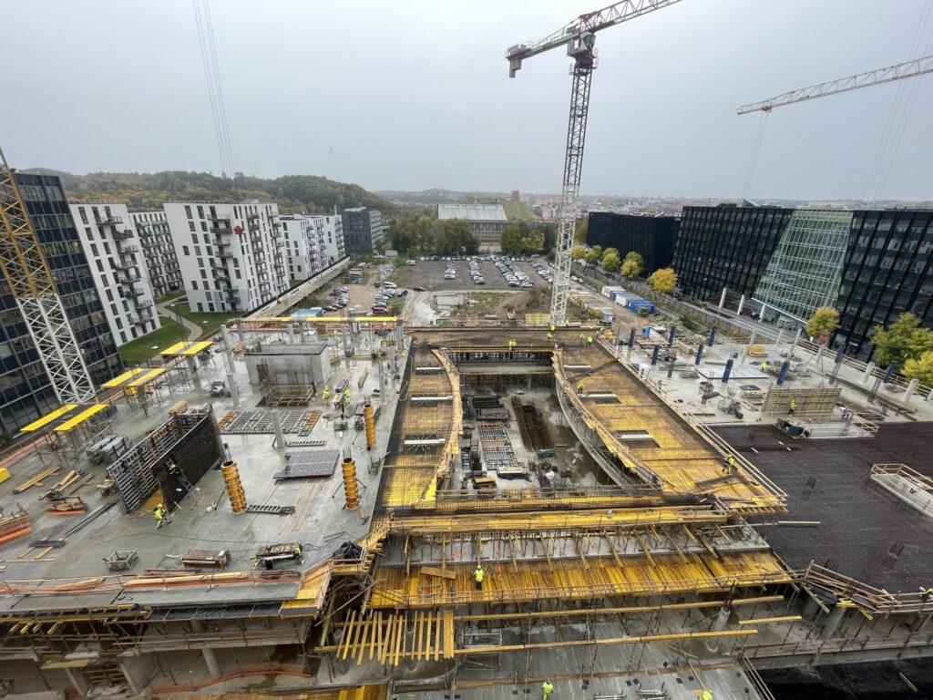 Business Stadium Central (Rinktinės g. 3) - Verslo centras - statybų nuotraukos