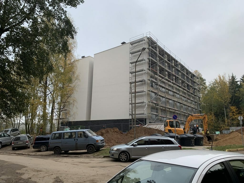 Student Box (Didlaukio g. 67A) - Multi apartment - construction photos