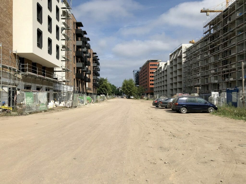 Kernavės g. (Kernavės g.) - Bike path, Street - construction photos