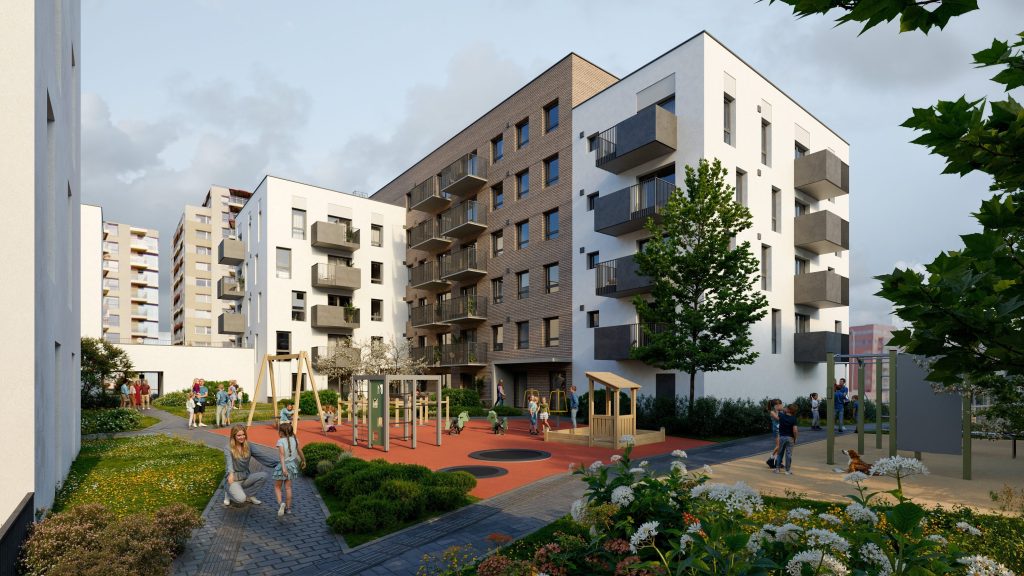 Justiniškių g. 154 1 etapas (Justiniškių g. 154) - Multi apartment - visualization