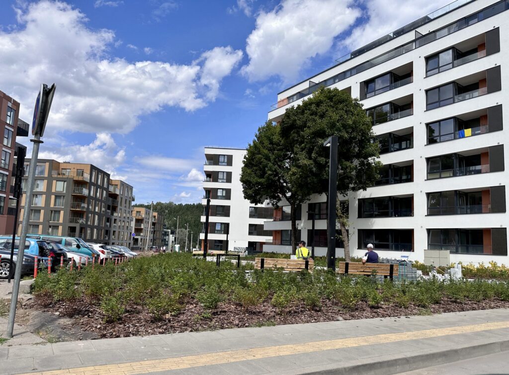 Kaukysos ir Pakraščio g. skveras (Pakraščio g., Kaukysos g.) - Laukums - būvdarbu attēli