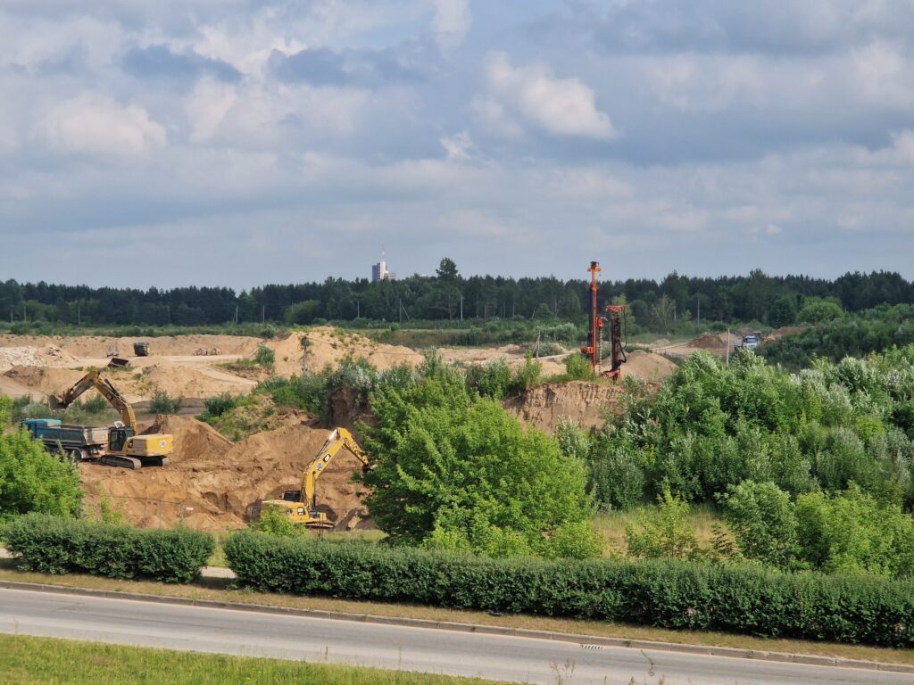 Daugiafunkcis sveikatinimo, ugdymo, švietimo, kultūros ir užimtumo kompleksas 1 etapas (stadionas) (Ozo g. 27) - Stadium - construction photos