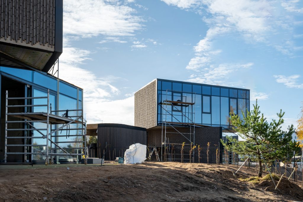 Duonos kalnas 1 etapas (Duonos Kalno g. 20, 22, 24, 26) - Private house community - construction photos