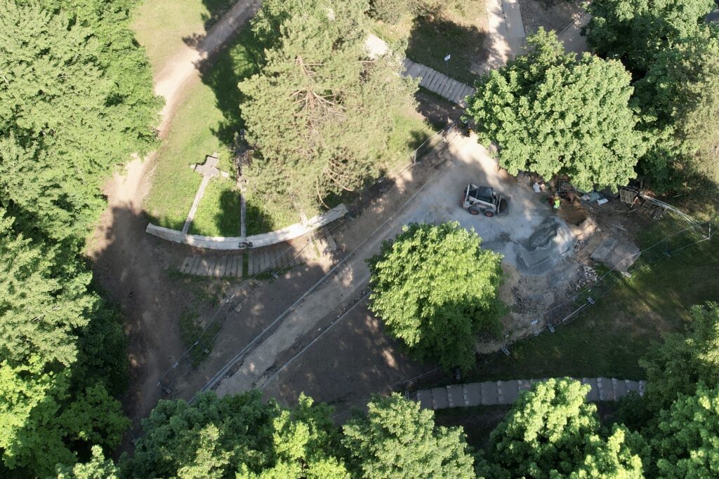 Kalnų parkas (Arsenalo g. 5) - Park - construction photos