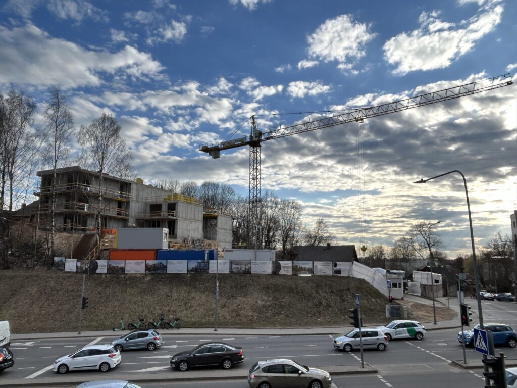 Užupio personos (Filaretų g. 25) - Multi apartment - construction photos