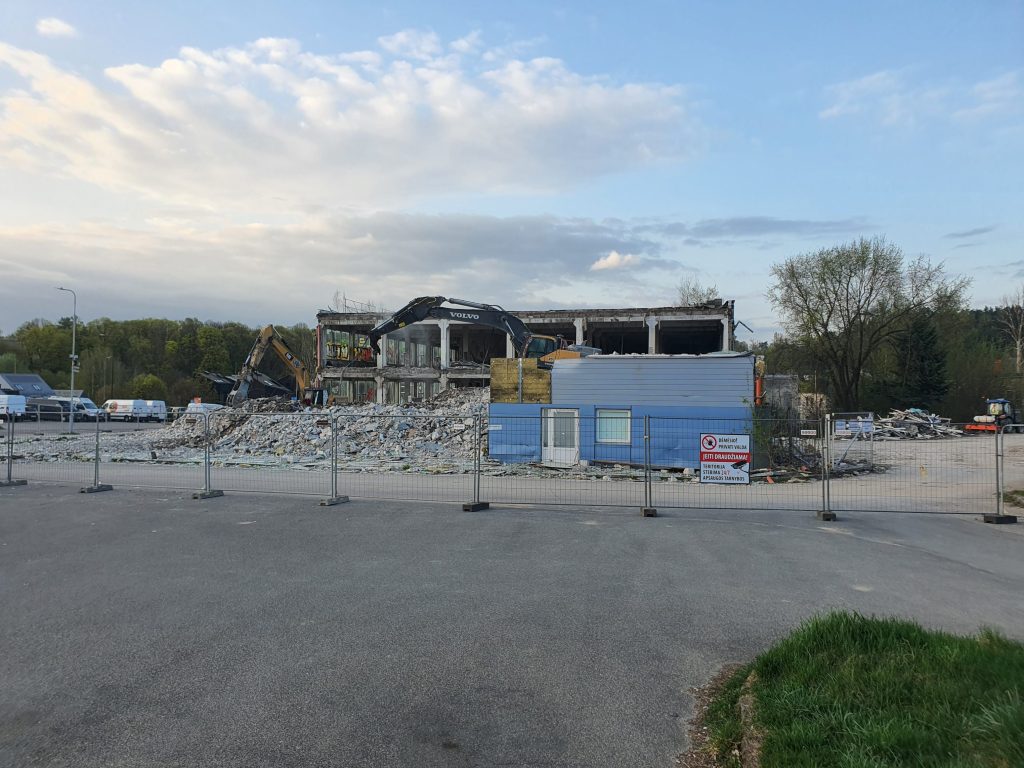 Remarco 1 etapas (Drujos g. 2) - Food store, Office center - construction photos