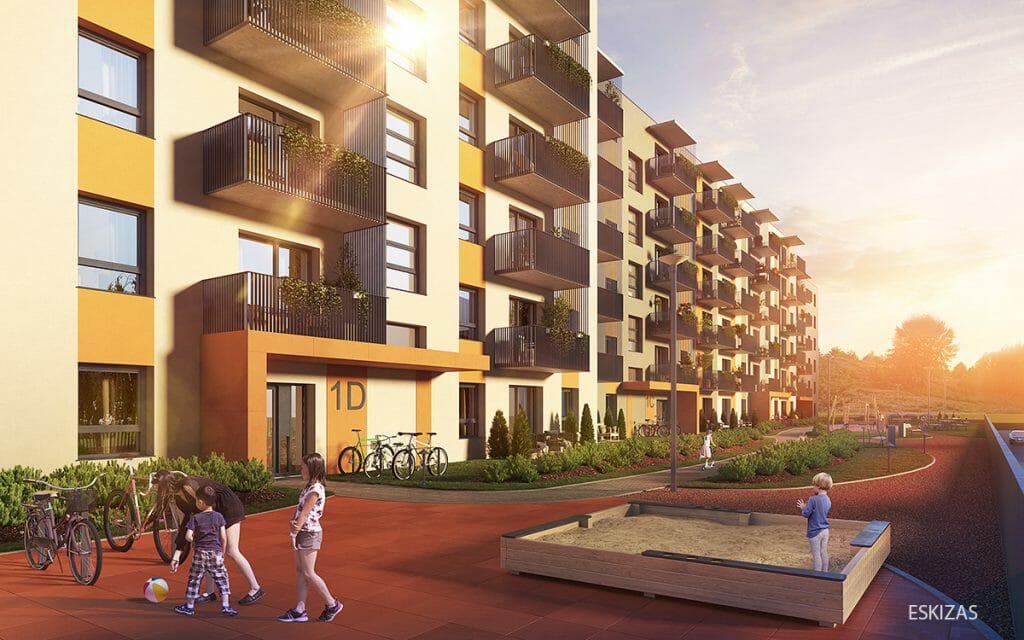 Vakarų Lėnas (Girulių g. 22) - Korterelamu - visuaalne