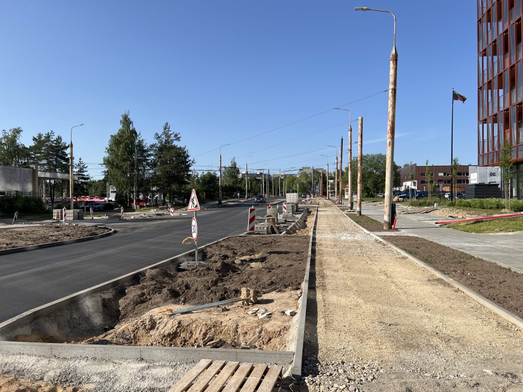 Viršilų g. nuo V. Lingio g. iki Justiniškių g. (Viršilų g.) - Bike path, Street - construction photos